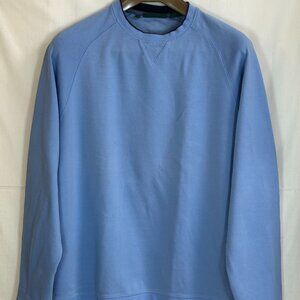 Bobby Jones Pima Cotton Men's Crew Neck Long Sleeves Pullover - Light Blue - XL